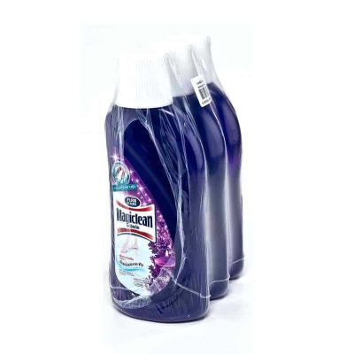 Magiclean Floor Cleaners Aromatic Lavender(Purple) 500ml.×Pack3 มาจิคลีน ผลิตภัณฑ์ทำความสะอาดพื้น อโรมาติคลาเวนเดอร์ สีม่วง 500มล.×แพ็ค3
