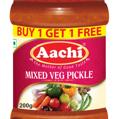 Aachi Mixed Vegetables Pickle 200g (Buy 1 Get 1 Free)