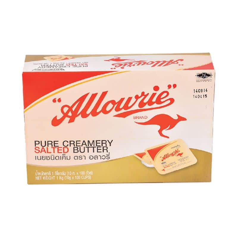 Allowrie Butter Allowrie salted Butter(J) 10g.×100cup อลาวรี่ เนยรสเค็ม 10กรัมx100ถ้วย ...