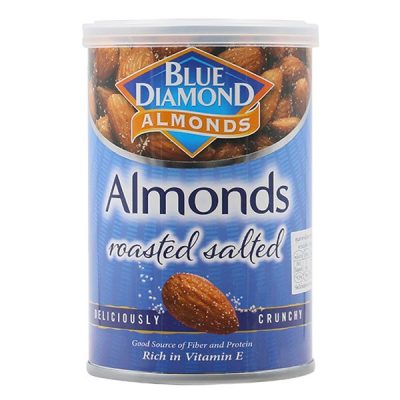 Blue Diamond Almond Roated Salted 130g.×Pack3 บลูไดมอนด์ อัลมอนด์อบเกลือ 130กรัม×แพ็ค3