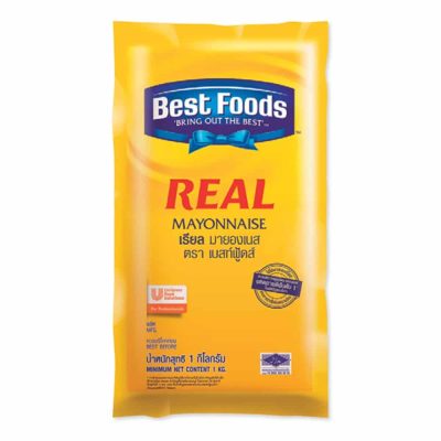 Best Foods Real Mayonnaise(J) 1kg. เบสท์ฟู้ดส์ เรียล มายองเนส 1กก.