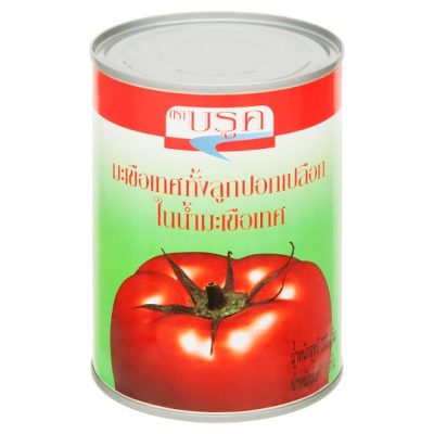 Brook Whole Peeled Tomato In Tomato Juice 565g. บรูค มะเขือเทศปอกเปลือกทั้งลูกในน้ำมะเขือเทศ 565กรัม