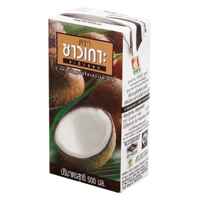 Chaokoh Coconut Milk 100% 500ml. ชาวเกาะ กะทิยูเอชที 500มล.