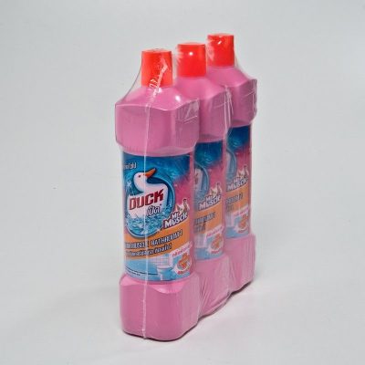Duck Mr.Muscle Bathroom1 Cleaner(Pink floral) 900ml.×Pack3 เป็ด มิสเตอร์มัสเซิล น้ำยาทำความสะอาดห้องน้ำ พิงค์ฟลอรัล 900มล.×แพ็ค3