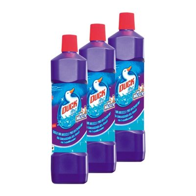 Duck Pro Barthroom Cleaner(Purple) 900ml.×Pack3 เป็ด โปร น้ำยาล้างห้องน้ำ 900มล.×แพ็ค3