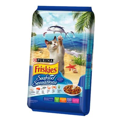 Friskies Seafood Sensation 7kg. ฟริสกี้ส์ อาหารแมวรสปลาทะเล 7กก.