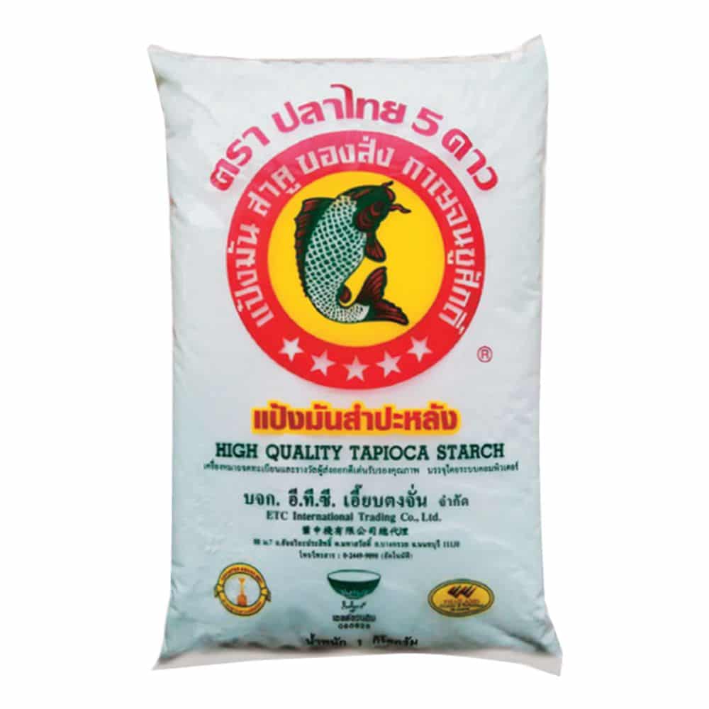 Fish Brand High Qualty Tapioca Starch 1000g. ปลาไทย5ดาว แป้งมันสำปะหลัง ...