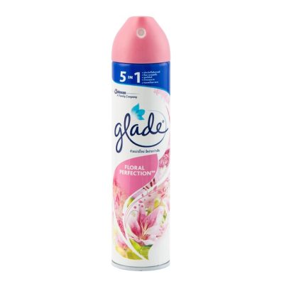 Glade Air Freshener Spray Floral Prefection 320ml.×Pack3 เกลด สเปรย์ปรับอากาศกลิ่นฟลอรัลเพอร์เฟ็คชั่น 320มล.×แพ็ค3