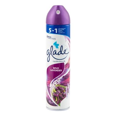 Glade Air Freshener Spray Wild Lavender 320ml.×Pack3 เกลด สเปรย์ปรับอากาศกลิ่นลาเวนเดอร์ 320มล.×แพ็ค3