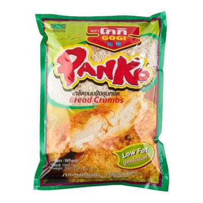 Gogi Panko Bread Crumbs Low Fat 1000g โกกิ เกล็ดขนมปังชุบทอดสูตรไขมันต่ำ 1000กรัม