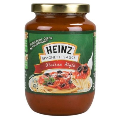 Heinz Spaghetti Sauce Italian Style 470g. ไฮนซ์ ซอสสปาเก็ตตี้ปรุงสำเร็จสูตรอิตาเลียน 470กรัม