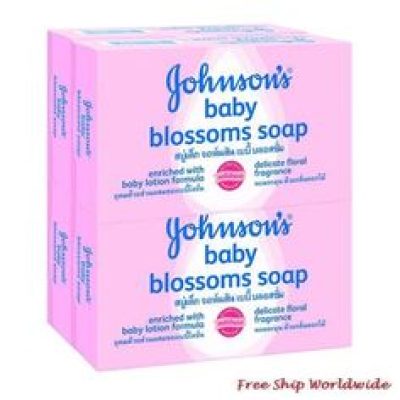 Johnson’s Baby Blossom Soap(Pink) 75g. Pack4 จอห์นสัน สบู่เด็ก(สีชมพู) 75กรัม แพ็ค4