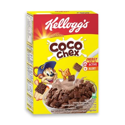 Kelloggs Cereal Coco Chex(J) 170g. เคลล็อกส์ ซีเรียล โกโก้เช็ค 170กรัม
