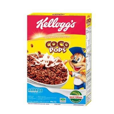 Kelloggs Cereal Coco Pop(J) 400g. เคลล็อกส์ ซีเรียล โกโก้ป็อป 400กรัม
