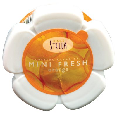 King Stella Mini Fresh Air Freshening Gel Orange 50g.×Pack6 คิงส์สเตลล่า มินิเฟรช เจลปรับอากาศกลิ่นส้ม 50กรัม×แพ็ค6