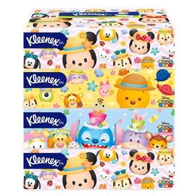 Kleenex Mickey Facial Soft 115sheets×Pack4 คลีเน็กซ์ มิกกี้ซอฟท์ กระดาษทิชชู่ 115แผ่น×แพ็ค4