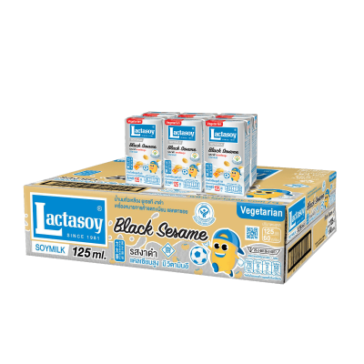 Lactasoy Black Sesame Soy Milk(J) 300ml.×60 แลคตาซอย นมถั่วเหลืองงาดำ 300มล.×60