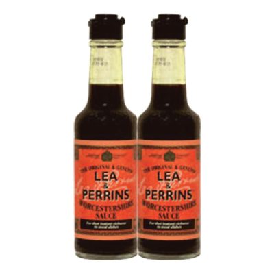 Lea&Perrins Worcestershire Sauce 150cc.×Pack2 ลีแอนด์เพอร์ริน ซอสเปรี้ยววูตเตอร์ 150ซีซี×แพ็ค2