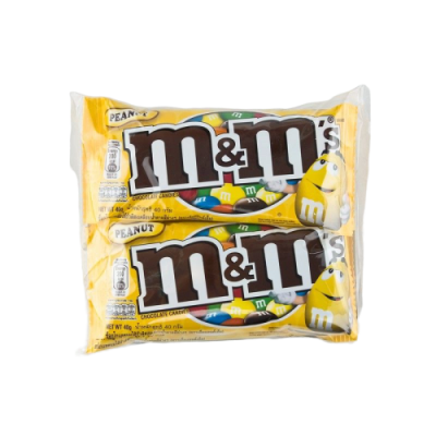 M&M Peanut Chocolate(J) 40g.×4 เอ็มแอนด์เอ็ม ช็อกโกแลตพีนัท 40กรัม×4ซอง