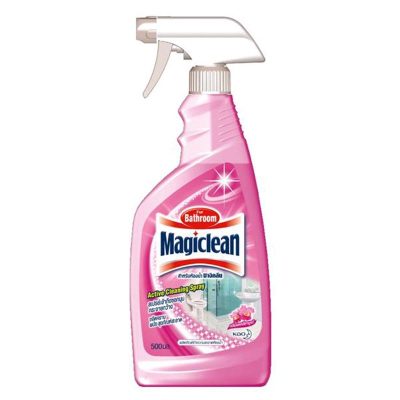 Magiclean Bathroom Cleaner Spray Pink 500ml. มาจิคลีน สเปรย์ทำความสะอาดห้องน้ำ สีชมพู 500มล.