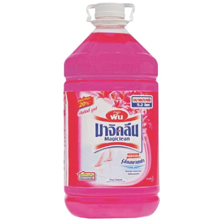 Magiclean Floor Cleaner Liquid Lilly Bouquet Pink 5200ml. มาจิคลีน น้ำยาทำความสะอาดพื้น กลิ่น