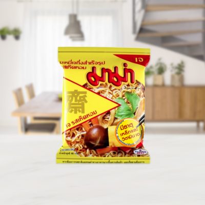 Mama Vegetarian Instant Noodles Shitake Flavour 60g.×12 มาม่า เจ รสเห็ดหอม 60กรัม×12