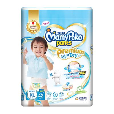 MamyPoko Pants Premium Extra Dry For Boy Size XL x 42 Pcs