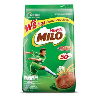 Milo Active Go Chocolate Malt Powder 1000 g ไมโลผงโกโก้ช็อกโกแลตมอลต์ 1000 กรัม