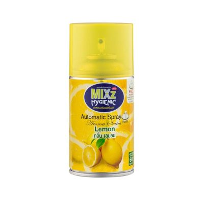Mixz Hygienic Air Freshener Spray Lemon 300ml.×Pack2 มิกซ์ สเปรย์ปรับอากาศ กลิ่นเลม่อน 300มล.×แพ็ค2