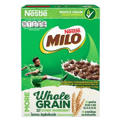 Nestle Milo Whole Grain Cereal170g. เนสท์เล่ ไมโล ซีเรียลโฮลเกรน 170กรัม