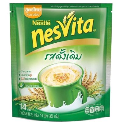 Nestle Nesvita Instant Cereal Beverage Original 25g.×14pcs. เนสท์เล่ เนสวีต้า เครื่องดื่มธัญญาหารสำเร็จรูป รสดั้งเดิม 25กรัม×14ซอง