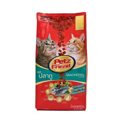 Petz Friend Mackerel Flavored Cat Food 3kg. เพ็ทส์เฟรนด์ อาหารแมวรสทู 3กก.