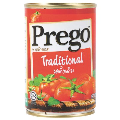 Prego Spaghetti Sauce 300g. พรีโก้ ซอสสปาเก็ตตี้ เทรดดิชั่นแนล รสดั้งเดิม 300กรัม