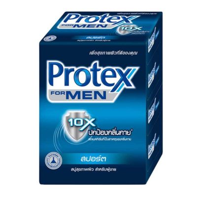 Protex For Men Sport(Blue) 65g.×pack4 สบู่โพรเทคส์ ฟอร์เมน สูตรสปอร์ต 65กรัม×แพ็ค 4