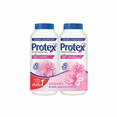Protex Talcum Powder Blossom(Pink)280g.×Pack2  คะแนนแป้งเย็นโพรเทคส์ สูตรบลอสซั่ม 280กรัม×แพ็ค2