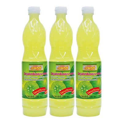 Roamros Lime Juice 700ml.×Pack3 รวมรส น้ำมะนาว 700มล.×แพ็ค3