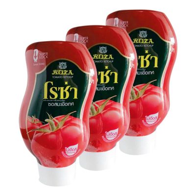 Roza Tomato Sauce 500g.×Pack3 โรซ่า ซอสมะเขือเทศ 500กรัม×แพ็ค3