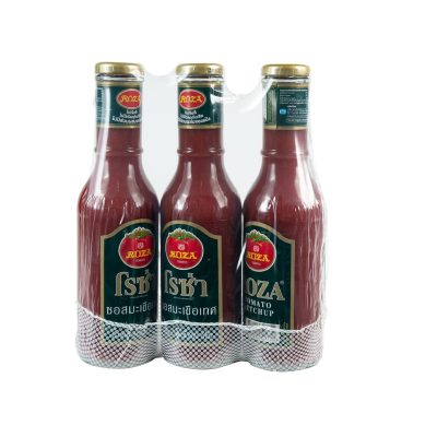 Roza Tomato Sauce 600g.×Pack3 โรซ่า ซอสมะเขือเทศ 600กรัม×แพ็ค3