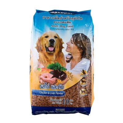 Savepak Adult Dog Food Chicken&Liver 10kg. เซพแพ็ค อาหารสุนัขโต รสไก่ตับ 10กก.