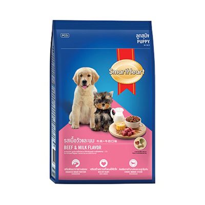 SmartHeart Puppy Dog Food Beef & Milk 8 kg