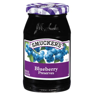 Smucker’s Blueberry Jam 340g. สมัคเกอร์ส แยมบลูเบอร์รี่ 340กรัม