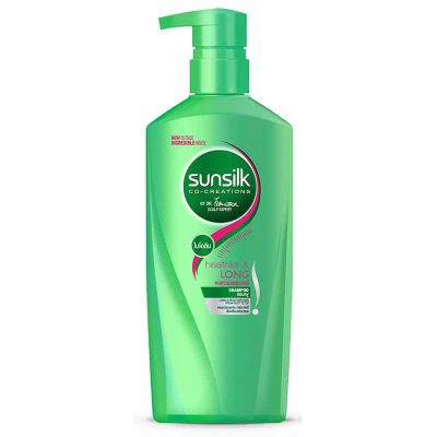 Sunsilk Healthier Long Shampoo(Green)650ml. ซันซิล แชมพูสูตรผมยาวสวยสุขภาพดี 650มล.