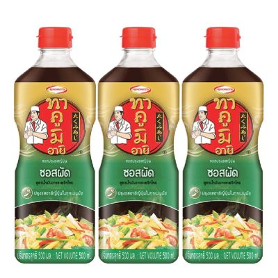 Takumi Aji Fried Sauce(J) 500ml.×3 ทาคูมิ อายิ ซอสผัด 500มล.x3ขวด
