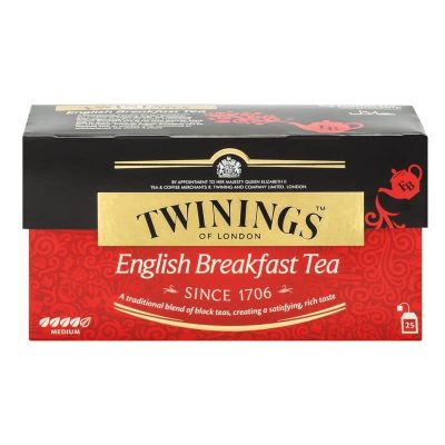 Twinings English Breakfast Tea(J) 2g.×25pcs. ทไวนิงส์ ชาอิงลิช 2กรัมx25ซอง