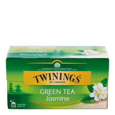 Twinings Green Tea Jasmine(J) 1.8g.×25pcs. ทไวนิงส์ ชาเขียวมะลิ 1.8กรัมx25ซอง