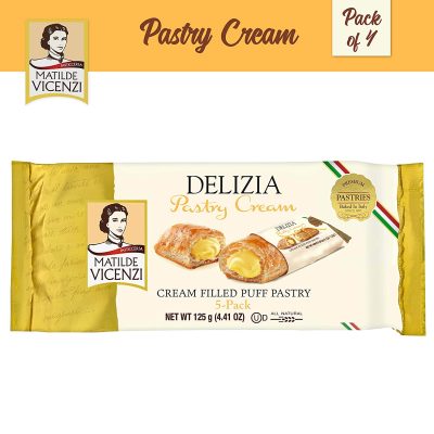 Vicenzi Delizia Puff Pastry Cream 125g วิเชนซี พัฟฟ์ไส้ครีมวานิลลา 125กรัม