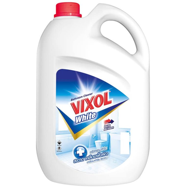 Vixol Bathroom Cleaner White 3500ml. วิกซอล น้ำยาล้างห้องน้ำ สีขาว 3500