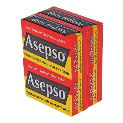 Asepso Original Soap 80g.×4pcs. สบู่ อาเซปโซ ออริจินัล 80กรัม×4ก้อน