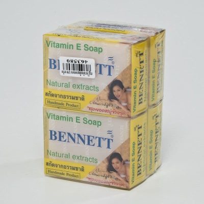 Bennett  Vitamin E Soap130g.×Pack4 สบู่เบนเนท วิตามินอี 130กรัม×แพ็ค4