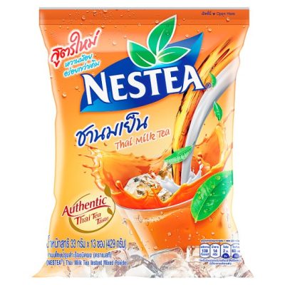 Nestea Instant Thai Milk Tea 33g.×Pack13 เนสที ชานมเย็นปรุงสำเร็จชนิดผง 33กรัม×แพ็ค13
